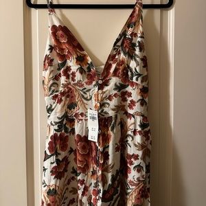 [Brand New] Abercrombie & Fitch Button-Through Floral Maxi Dress
